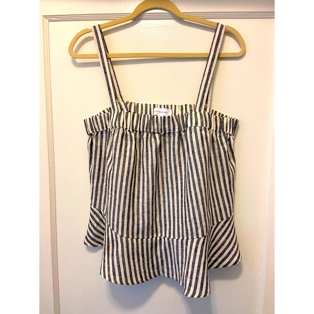 POPSUGAR Linen Tank, Sz L